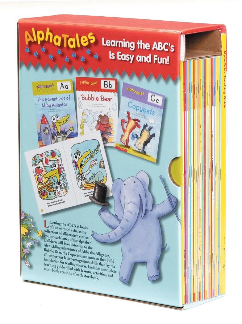 Scholastic AlphaTales Learning Library Box Set